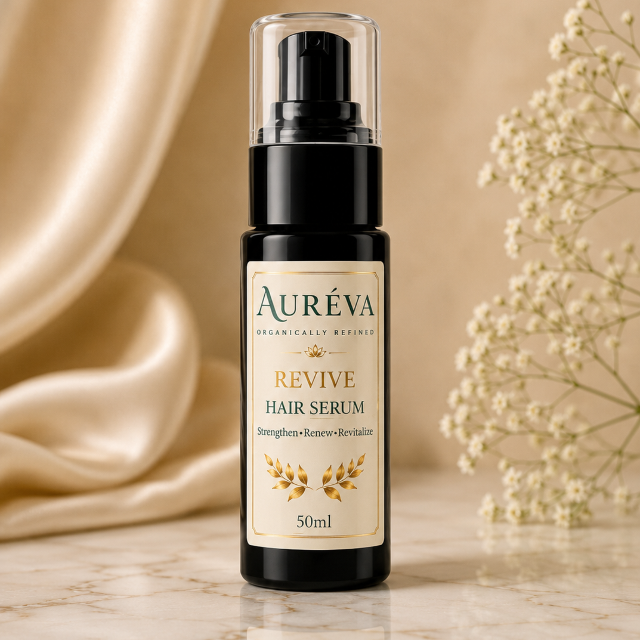 Auréva Coconut Hair Serum – Hydrating & Softening Hair Serum for Dry, Frizzy Hair